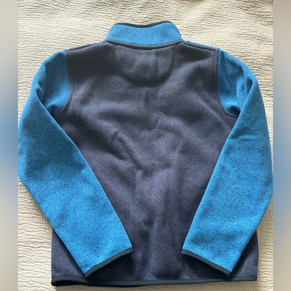 Llbean Quarter Zip Boys Sweater. Size 8 - Picture 4 of 6